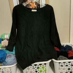 Cynthia Rowley 100% Cashmere Sweater Dark Green